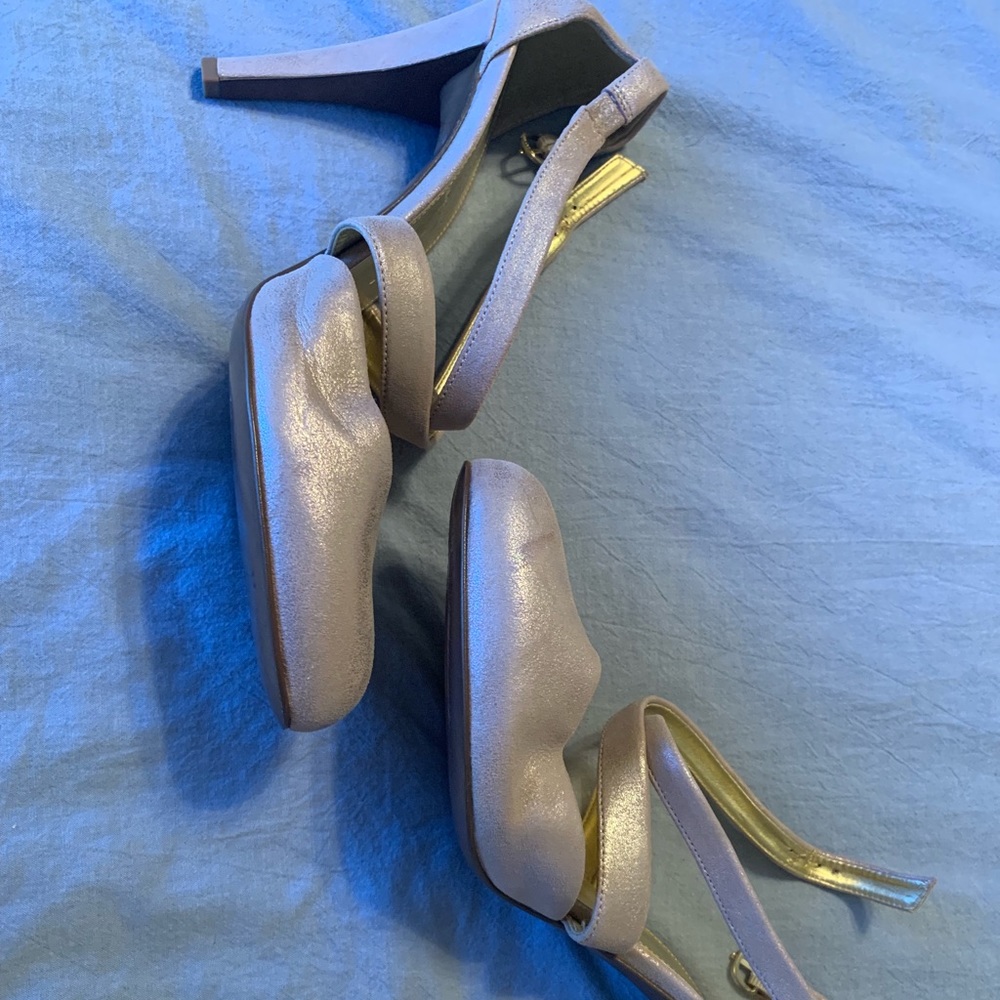 JCrew Leather soft pink pumps size 9.5